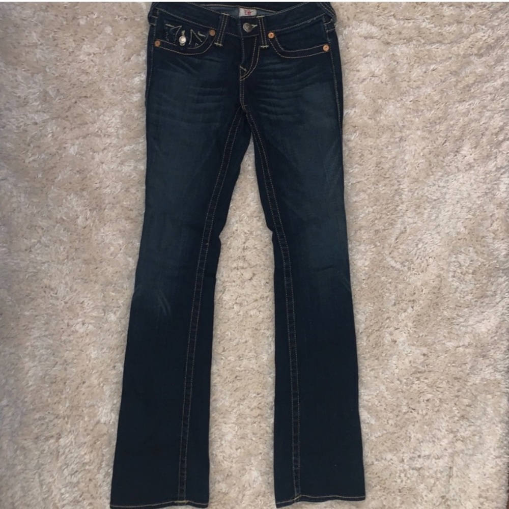 Vintage True Religion Low Rise Flared Jeans